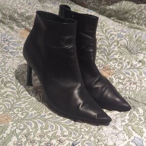 MM Lafleur Black Heeled Boots